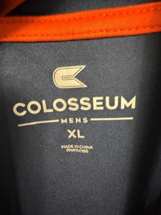 Colosseum Navy and Orange Auburn Polo - Picture 2 of 5
